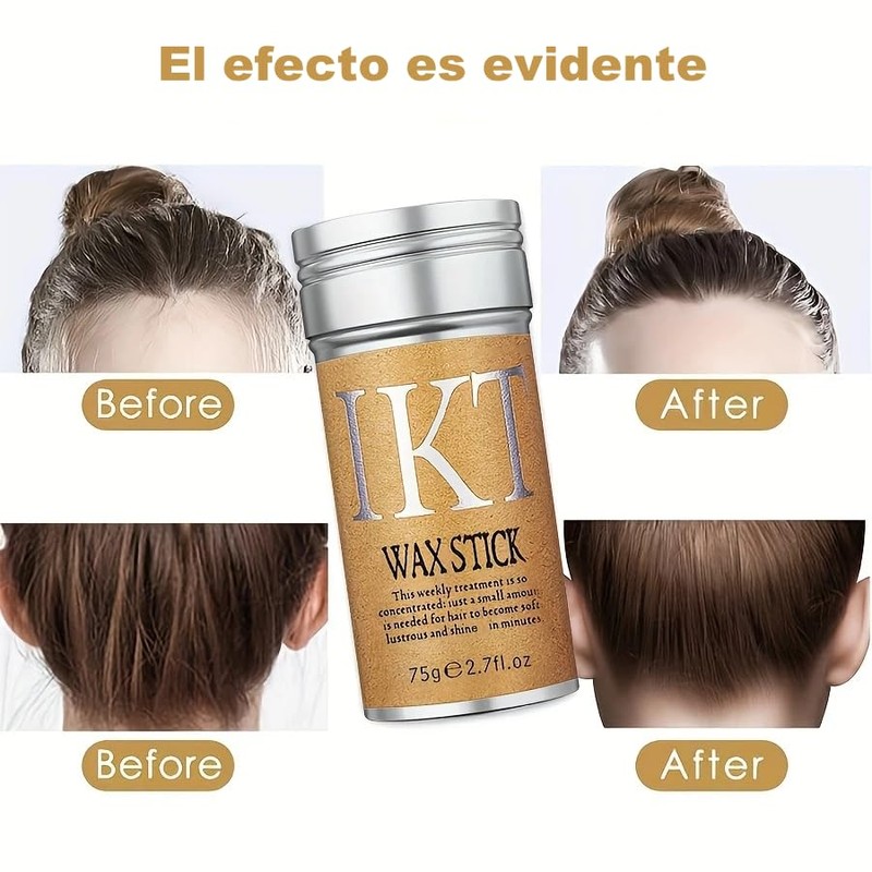 ODNAOIN Barras de cera para peinar el cabello, crema natural