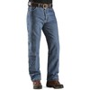 Wrangler mens Rugged Wear Woodland Thermal jeans, Stonewashed Denim, 33W