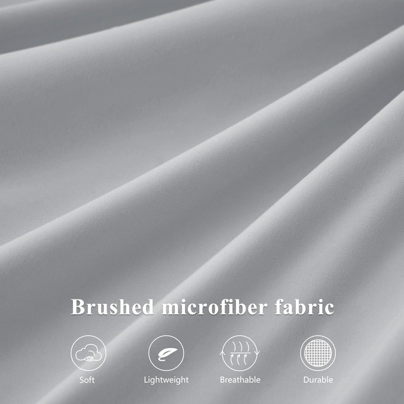 Aisbo Super King Fitted Sheet Grey - Extra Deep Pocket