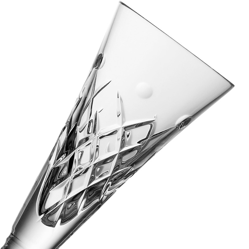 Waterford Winter Wonders Flutes Holly, Set of 2, 5.9oz, Clear