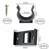 12 pcs Bath Panel Clips Plastic Kitchen Plinth Leg Clips