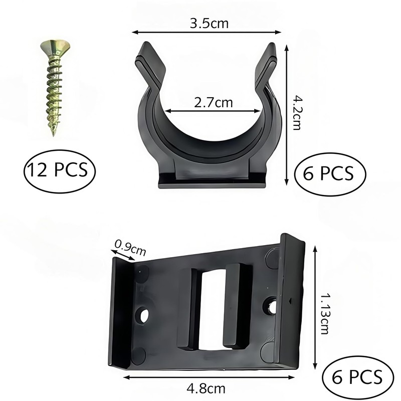 12 pcs Bath Panel Clips Plastic Kitchen Plinth Leg Clips