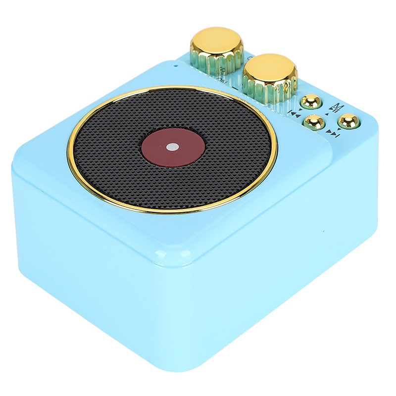 DC 3.7V Retro Bluetooth 5.0 Speaker with Smart Audio Voice