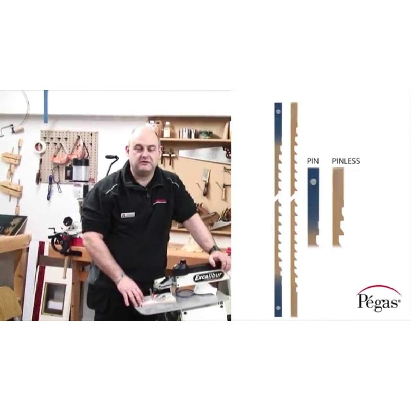 Pegas Modified Geometry Scroll Saw Blades - 3R - 12.4tpi