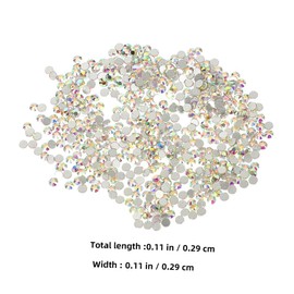 CORHAD 2880Pcs Nail Rhinestones Flatback Gems for DIY Nail Decorations Craft Supplies for Manicure Home Use Durable Nail Accessories for