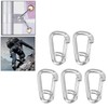 5 Pcs Spring Hook 316 Stainless Steel Carabiner Clip Heavy