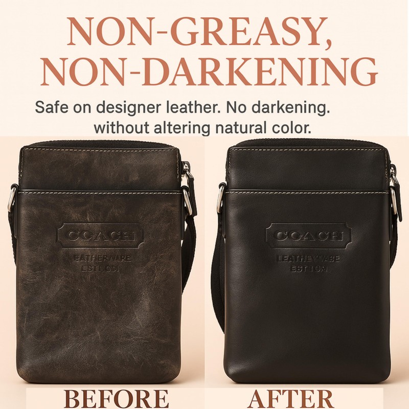 Leather Purse Cleaner & Conditioner Kit – 4pc Set with