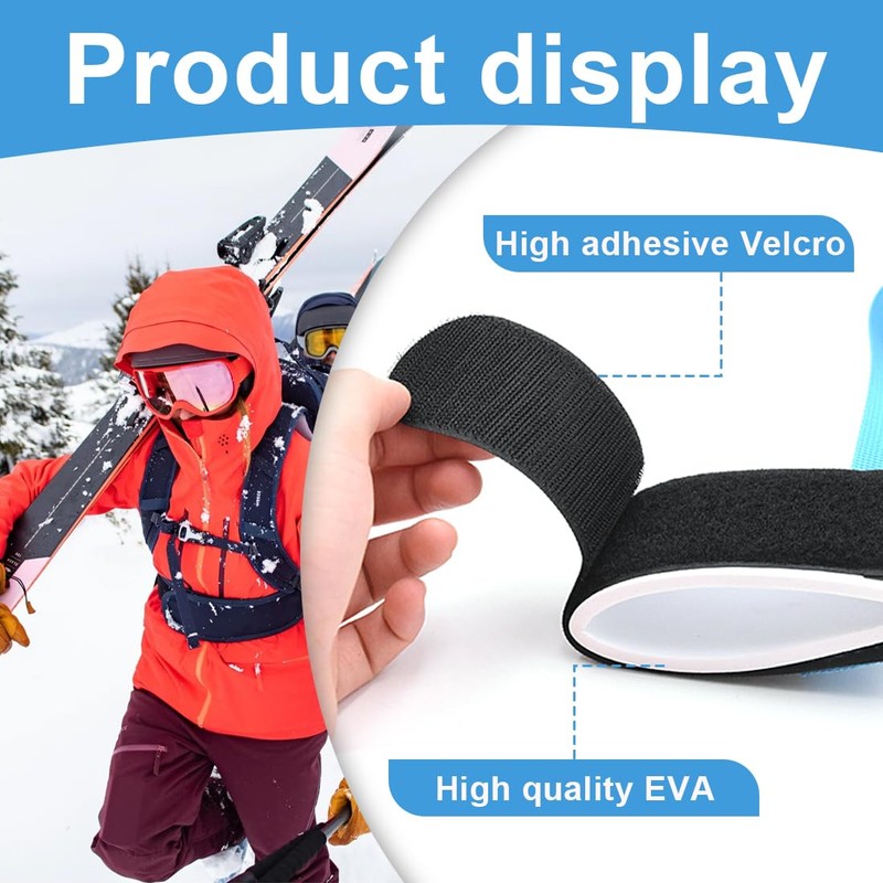 VYIBPDY Set of 4 Alpine Ski Clips Ski Clips Ski