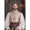 PROCOS Renaissance Padded Roll Chaplets Coif Cap Velvet Medieval Headwear