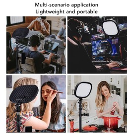 Generic Phone Fill Light, 9in Selfie Light, 3000 to 6500K, CRI 85+, High Brightness LED Cell Phone Fill Light for Selfies, Live Streaming, Video Conference, Photography