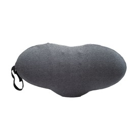Lumbar Support Pillow Cotton Memory Foam Ergonomic Curve Fit Spinal Massage Spots Waist Support Lower Back Pillow Dark Gray 49x27x13.5cm/19.3x10.6x5.3in