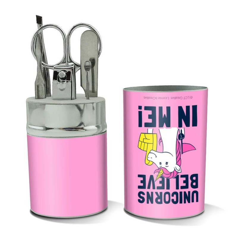 Unicorns Believe in Me Funny Humor Stainless Steel Manicure Pedicure