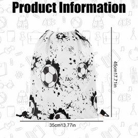 Drawstring Bags Black Football Bag Swim Bag PE Bags Drawstring Gym Bag for Kids Waterproof Swimming Sports Backpack String Swimming Bag Drawstring Backpack for Sports Gym Travel Swimming Beach, White