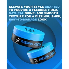 L3 Level 3 Forming Cream - Natural Look Hairstyle - Improves Volume - No Stickiness Level Three Hair Cream (3)