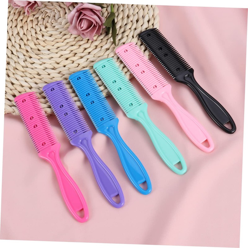 OHPHCALL Hair Cutting Scissors Set Double-sided Razor Comb Professional Hair