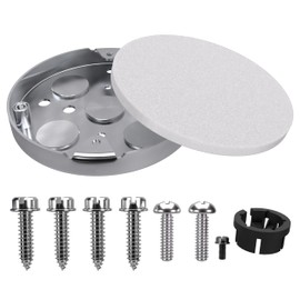 OHLECTRIC Saf-T-Pan Ceiling Fan Mounting Bracket & Ceiling Light Box | 6" Cubic Wiring Capacity, 1/2" Deep Ceiling Pan | Conduit Installation| Ideal for Contractors & Electricians