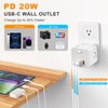 Outlet Extender USB C Wall Charger, Bototek Multi Plug Outlet