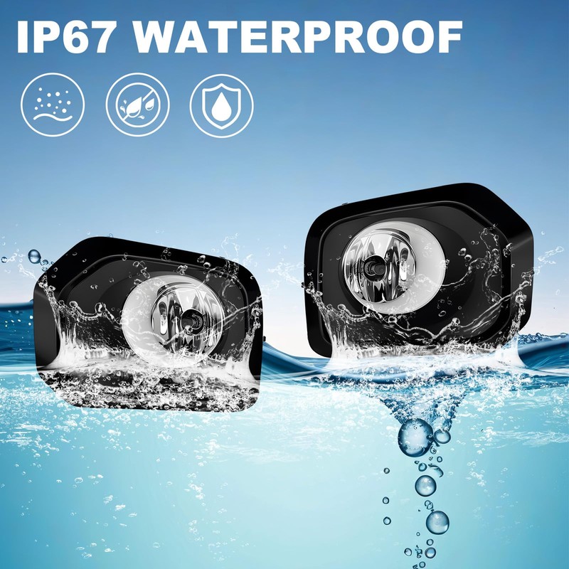 Fog Lights Assembly Kit for 2016 2017 2018 2019 2020