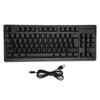 2.4G Wireless Keyboard 87 Keys RGB Backlight 1800mAh Battery Office