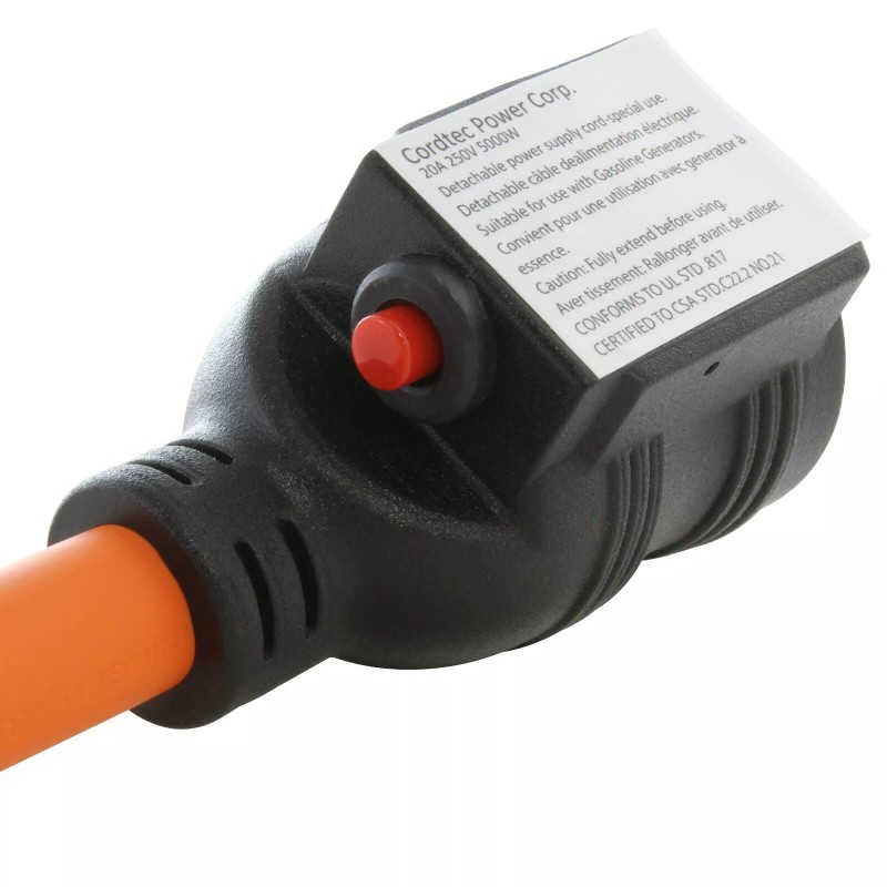 AC WORKS® 30A NEMA L14-30P to 20A NEMA 6-20R Adapter
