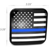 MULL USA Flag Metal Hitch Cover Plug (Fits 2" Receiver,