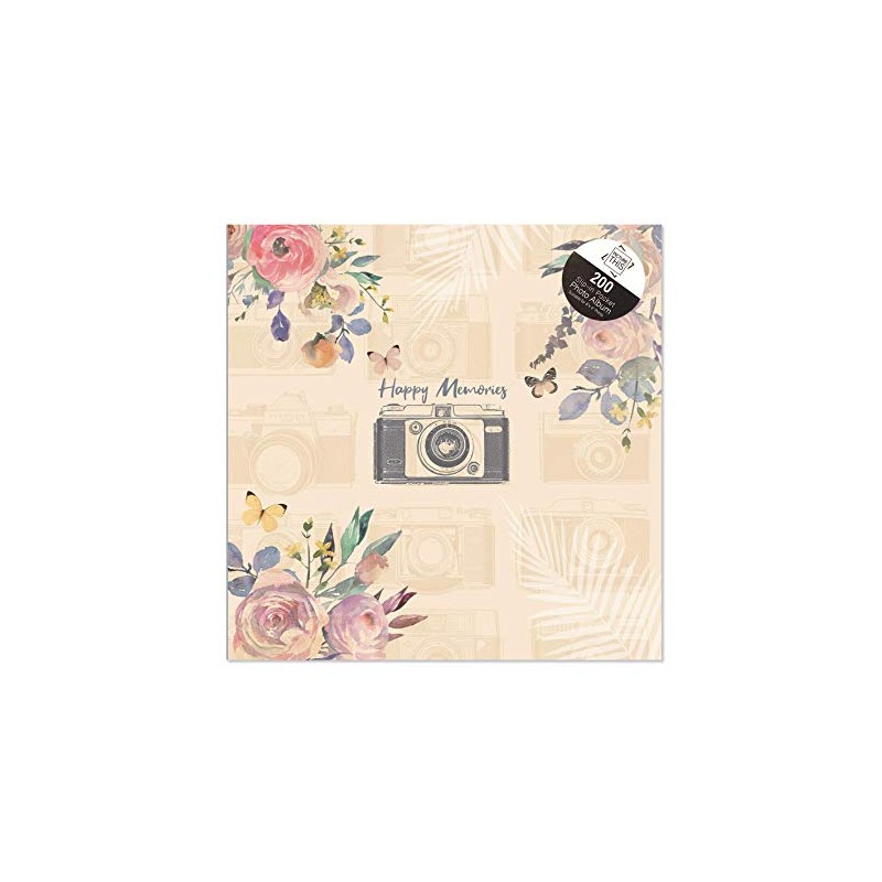 Tallon Vintage Cream Happy Memories 6x4 Photo Album Memo Slip