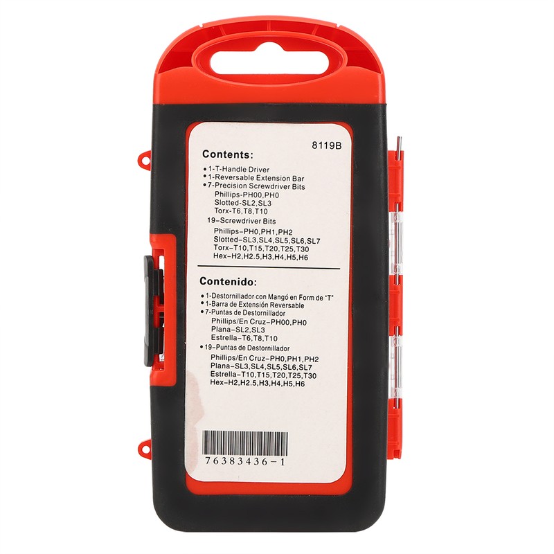 28Pcs Magnetic T shape Ratchet Screwdriver Handle Bits Set Disassembly