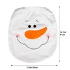 3Pcs Christmas Snowman Toilet Seat Cover Xmas Bathroom Decoration Home