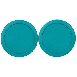 rivel Klareware 4 Cup Turquoise Round Plastic Food Storage Replacement Lids Covers for Klareware Anchor Hocking and Pyrex Glass Bowls (Container not Included) (2 Pack)