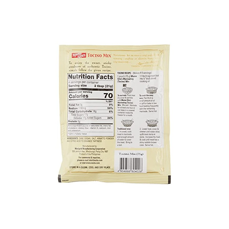 Mama Sita TOCINO 75g Tocino