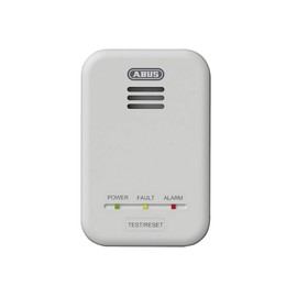 ABUS gas detector GWM100ME for gas heaters - natural gas (methane) / town gas - alarm volume 85 dB - white - 81443