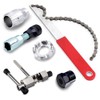 Cassette Puller Set, Bicycle Chain Whip, Sprocket Puller, Screw Ring