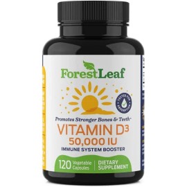 Vitamina D3 50,000iu Inmunidad Corazon 120 Capsulas Eg D72