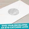 MaxMark 1.75" Self Adhesive Glossy Silver Seal Labels for Certificates,