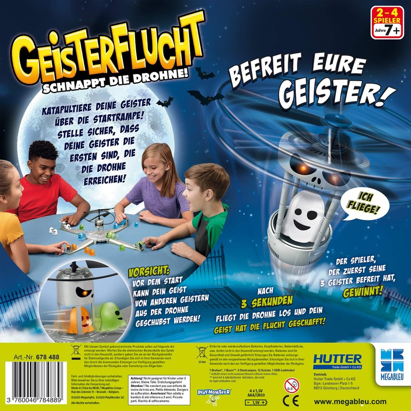 Megableu Ghost Escape Snap The Drone Family Game, Novelty
