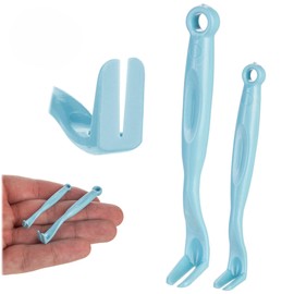 KADAX Tick Hooks, Set of 2, Tick Levers for Dogs, Cats, Horses and Humans, Plastic Tick Tweezers, Tick Remover, Tick Remover