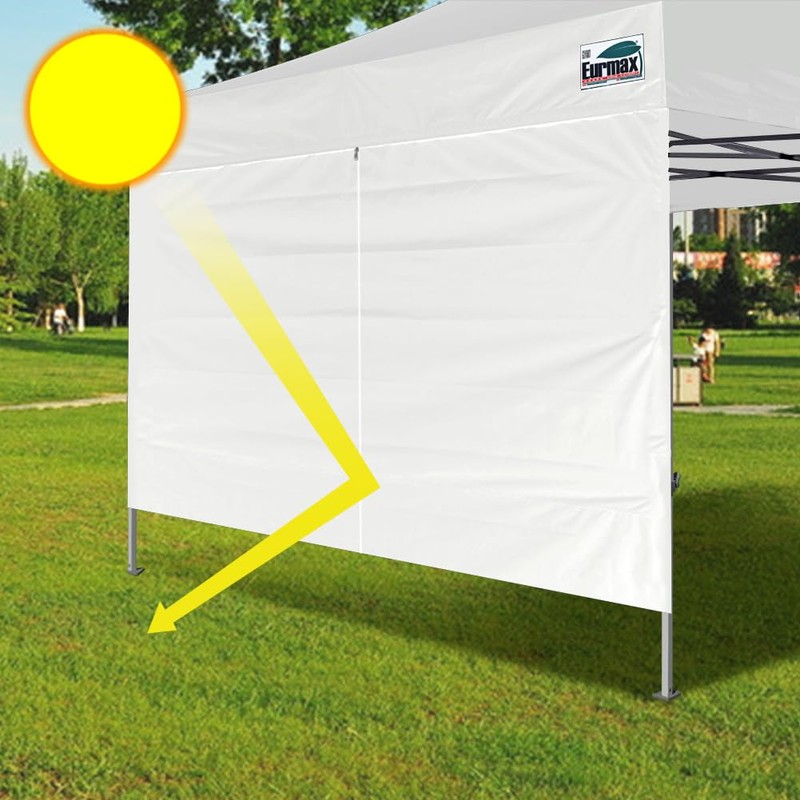 Eurmax USA Instant Canopy SunWall Canopy Middle Zipper Wall for