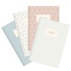 etmamu 124 Set of 4 Notebooks Hand-Drawn Patterns A5, 32