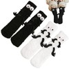 Funny Socks Fuzzy Cozy Thick Warm Holding Hands Socks with