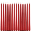 Asama Red Taper Candles - Set of 14 Dripless Candles