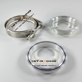 1st-racing 76mm 3" inch Aluminum Flanges+Stainl