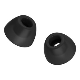 Ear Tips for Cearvol Diamond X1 Hearing Aids - Medium (11.5 mm/0.45 inch), Black, 3 Pairs of Open Domes and 3 Pairs of Closed Domes, Replacement Hearing Aid Domes