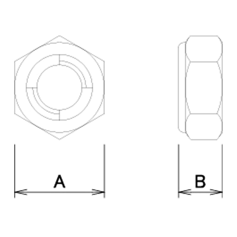 DAIDOHANT (Nut) UNIQLO Retardant Hex Nut [Iron]