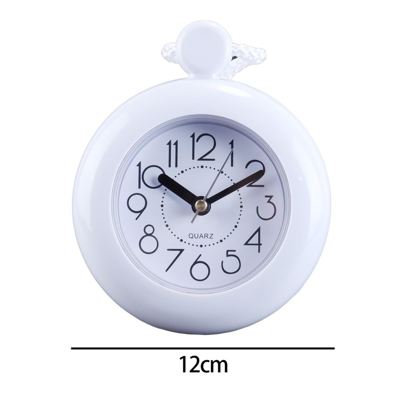ACOLY Bathroom Hanging Clock White Digital Shower Rope Water Resistant