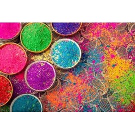 Natural Herbal Gulal Holi Colours, Handmade Non-Toxic Powder, 100 g, Pack of 3
