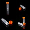 10pcs Plastic Test Tubes 5ML with Lid, Graduated Marks and