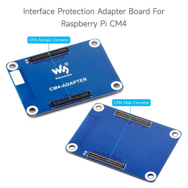 Waveshare Interface Protection Adapter Board, Compatible with Raspberry Pi Compute