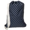 Owen Sewn Polka Dot Nylon Laundry Bag 22"x28" with Shoulder Strap - Made in USA