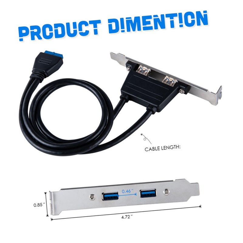 CIYODO USB to Dual USB Pci Slot Hub Adapter Expansion