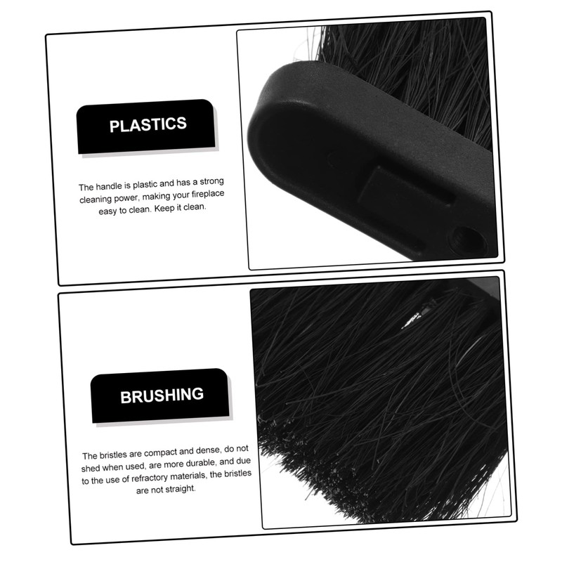 MAGICLULU 2pcs Fireplace Brush Head Replacement for Chimney Cleaning Fireplaces